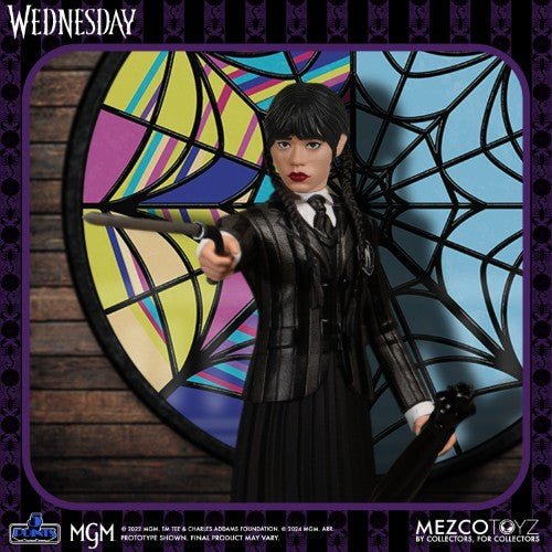 Mezco Toyz Wednesday 5 Points Wednesday & Enid Boxed Set Action Figures - by Mezco Toyz
