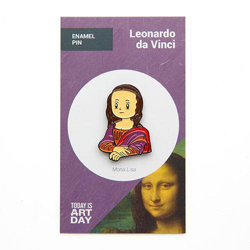 Mona Lisa Enamel Pin - Today is Art Day - by Today Is Art Day | Buy at ToyShnip