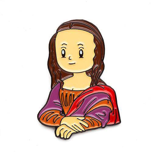 Mona Lisa Enamel Pin - Today is Art Day - by Today Is Art Day | Buy at ToyShnip
