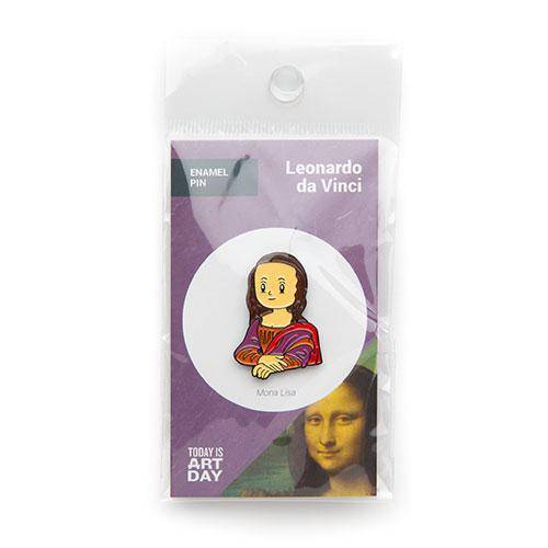 Mona Lisa Enamel Pin - Today is Art Day - by Today Is Art Day | Buy at ToyShnip