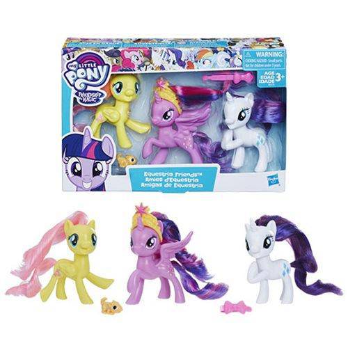 My Little Pony Equestria Friends Twilight Sparkle, Rarity, and Fluttershy Mini-Figure - by Hasbro | Buy at ToyShnip