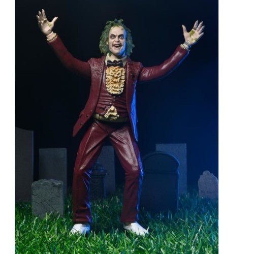 NECA Beetlejuice Red Tuxedo 7 - Inch Action Figure - by NECA