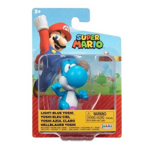 Nintendo 2 1/2-Inch Mini-Figure - Light Blue Yoshi - by Jakks Pacific | Buy at ToyShnip