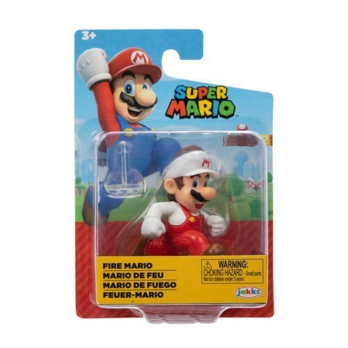 Nintendo Super Mario 2 1/2-Inch Mini-Figure - Fire Mario - by Jakks Pacific | Buy at ToyShnip