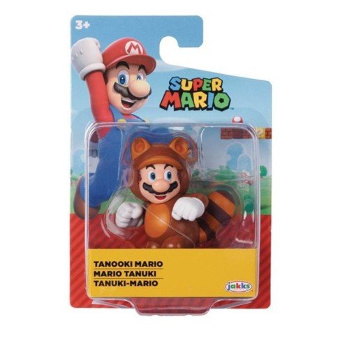 Nintendo Super Mario 2 1/2-Inch Mini-Figure - Tanooki Mario(W43) - by Jakks Pacific | Buy at ToyShnip