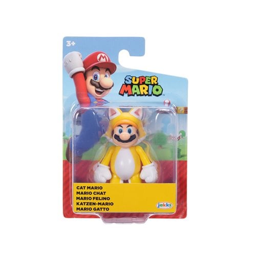 Nintendo Super Mario - 2 1/2" Mini - Figure - Cat Mario (Standing) - by Jakks Pacific