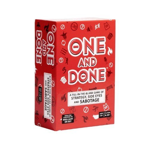 One And Done Word Guessing Party Game - by Brilliant or BS? | Buy at ToyShnip