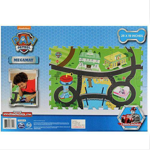 Paw Patrol - 6 Tiles - 28 x 19 Inch - Mega Floor Mat with Vehicle - by TCG Toys | Buy at ToyShnip