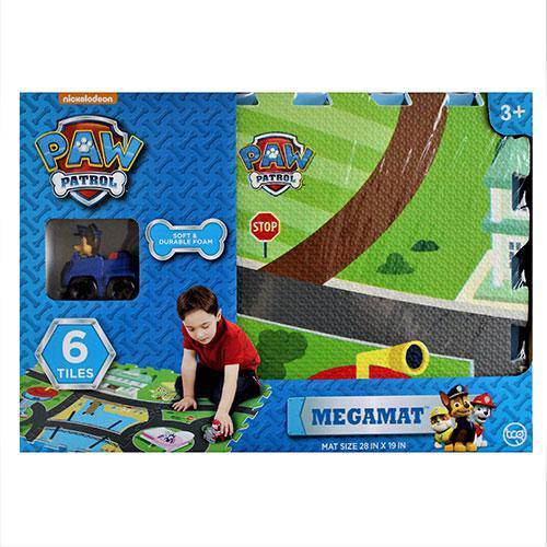 Paw Patrol - 6 Tiles - 28 x 19 Inch - Mega Floor Mat with Vehicle - by TCG Toys | Buy at ToyShnip