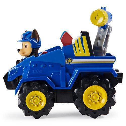 PAW Patrol Dino Rescue Deluxe Rev-Up Vehicle and Figure - Chase - by Spin Master | Buy at ToyShnip