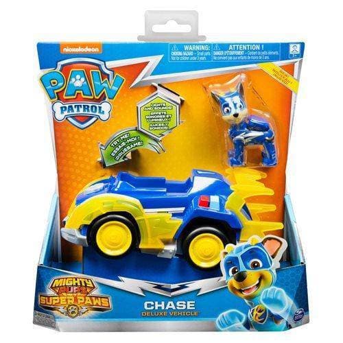 PAW Patrol Mighty Pups Super PAWs Chase's Deluxe Vehicle with Lights and Sounds - by Spin Master | Buy at ToyShnip