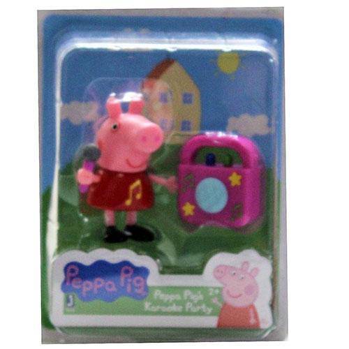 Peppa Pig Friends and Fun Mini-Figure - Peppa Pig's Karaoke Party - by Jazwares | Buy at ToyShnip