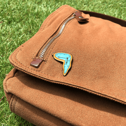 Persistence of Memory - Salvador Dali Enamel Pin - Today is Art Day - by Today Is Art Day