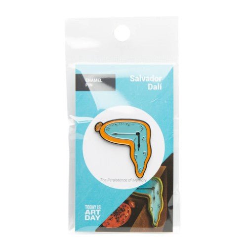 Persistence of Memory - Salvador Dali Enamel Pin - Today is Art Day - by Today Is Art Day