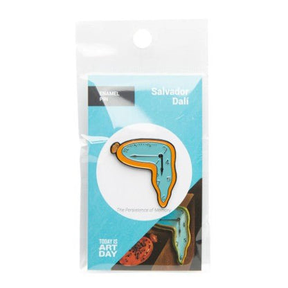 Persistence of Memory - Salvador Dali Enamel Pin - Today is Art Day - by Today Is Art Day
