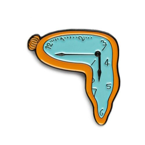 Persistence of Memory - Salvador Dali Enamel Pin - Today is Art Day - by Today Is Art Day