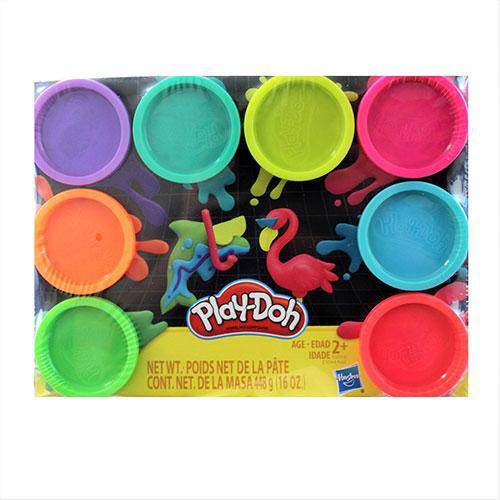Play-Doh 8 Pack - Neon - by Hasbro | Buy at ToyShnip