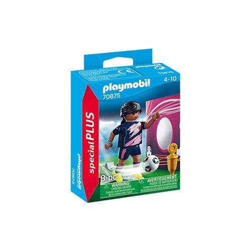 Playmobil 70875 Soccer Player with Goal Special Plus Figure - by Playmobil | Buy at ToyShnip