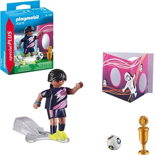 Playmobil 70875 Soccer Player with Goal Special Plus Figure - by Playmobil | Buy at ToyShnip