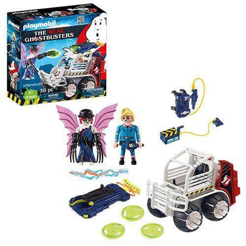 Playmobil 9386 The Real Ghostbusters Spengler with Cage Car - by Playmobil | Buy at ToyShnip