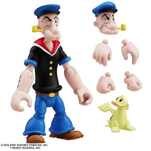 Popeye Classics - Popeye 1st Appearance Black Shirt 1:12 Scale Action Figure - by Boss Fight Studio