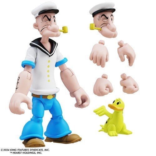 Popeye Classics - Popeye 1st Appearance White Shirt 1:12 Scale Action Figure - by Boss Fight Studio