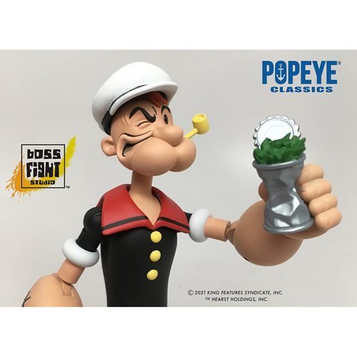 Popeye Classics Wave 1 Popeye the Sailor Man 1:12 Scale Action Figure - by Boss Fight Studio | Buy at ToyShnip