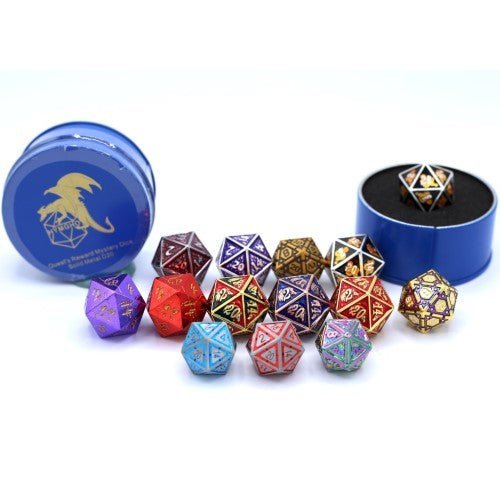 Quest's Reward Mystery D20 Dice (1 Random Dice per Pack) - Choose a Design - by Hymgho | Buy at ToyShnip