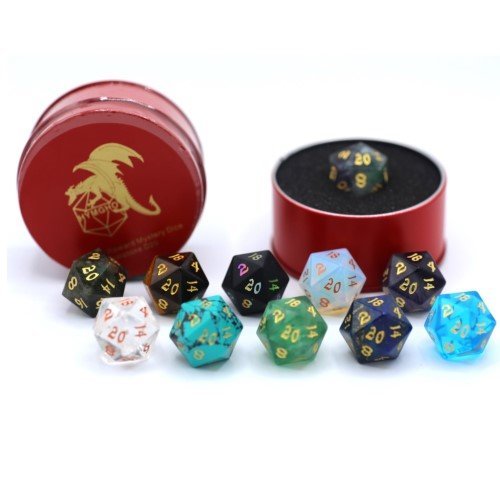 Quest's Reward Mystery D20 Dice (1 Random Dice per Pack) - Choose a Design - by Hymgho | Buy at ToyShnip