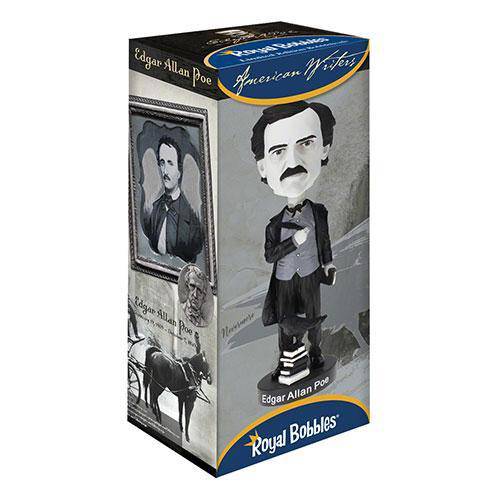Royal Bobbles: Edgar Allan Poe Black & White Limited Edition Bobblehead - by Royal Bobbles | Buy at ToyShnip