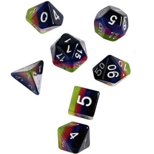 RPG Dice Set (7+1): Pink, Green, Blue - by SIRIUS DICE | Buy at ToyShnip
