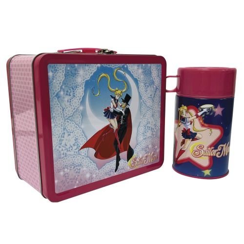 Sailor Moon and Tuxedo Mask Tin Titans Lunchbox with Thermos - Previews Exclusive - by Surreal Entertainment | Buy at ToyShnip