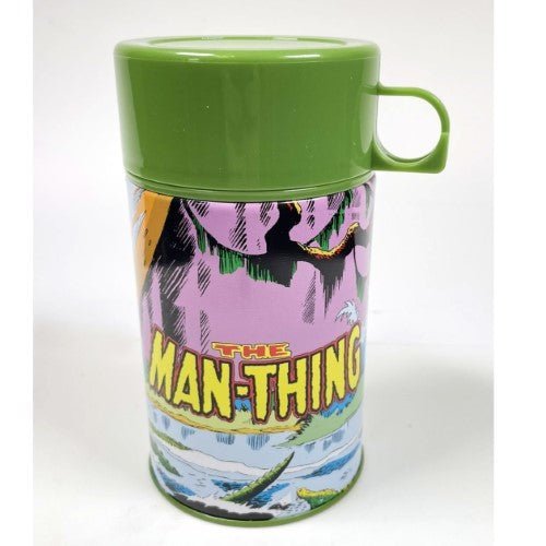 SDCC 2023 Tin Titans Marvel Man-Thing Lunchbox with Thermos - Previews Exclusive - by Surreal Entertainment | Buy at ToyShnip