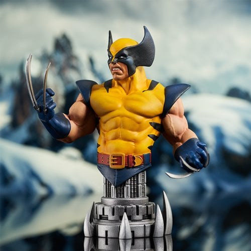 SDCC 2024 Marvel Comic Yellow Wolverine Bust - by Diamond Select | Buy at ToyShnip