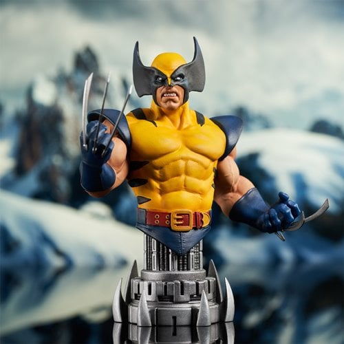 SDCC 2024 Marvel Comic Yellow Wolverine Bust - by Diamond Select | Buy at ToyShnip