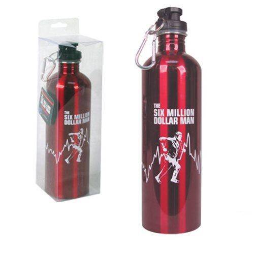 Six Million Dollar Man 750 ml Water Bottle - by Bif Bang Pow! | Buy at ToyShnip