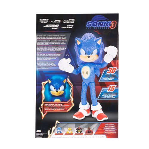 Sonic 3 Movie Feature Sonic 12-Inch Action Figure - by Jakks Pacific | Buy at ToyShnip