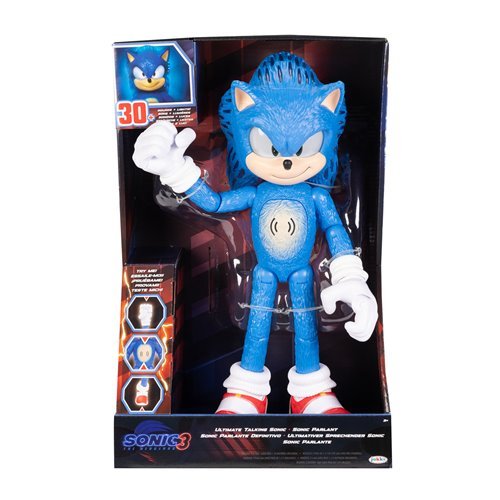 Sonic 3 Movie Feature Sonic 12-Inch Action Figure - by Jakks Pacific | Buy at ToyShnip