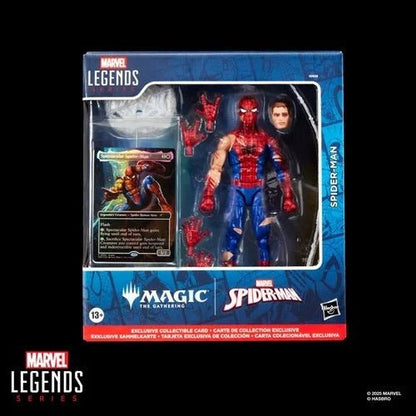 Magic The Gathering Marvel Legends Battle-Damaged Spider-Man Action Figure & Card