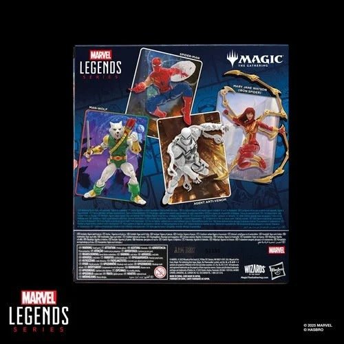 spiderman figure with mtg card Spider-Man Marvel Legends Spider-Man 6