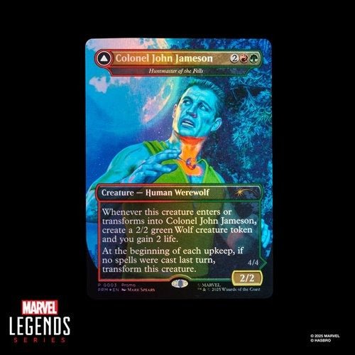 Spider - Man Marvel Legends Magic: The Gathering Man - Wolf 6 - Inch Action Figure and Card - by Hasbro