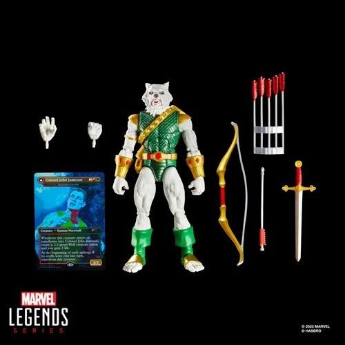 Spider - Man Marvel Legends Magic: The Gathering Man - Wolf 6 - Inch Action Figure and Card - by Hasbro
