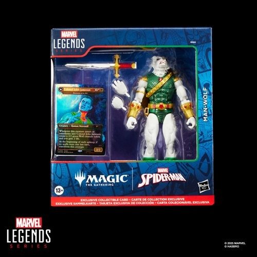 Spider - Man Marvel Legends Magic: The Gathering Man - Wolf 6 - Inch Action Figure and Card - by Hasbro