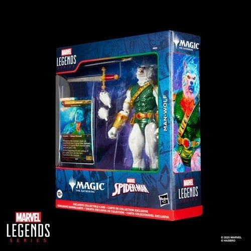 Spider - Man Marvel Legends Magic: The Gathering Man - Wolf 6 - Inch Action Figure and Card - by Hasbro