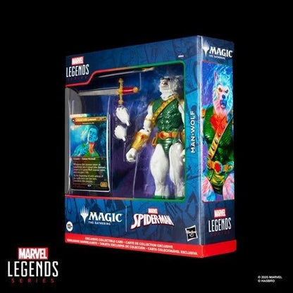Spider - Man Marvel Legends Magic: The Gathering Man - Wolf 6 - Inch Action Figure and Card - by Hasbro