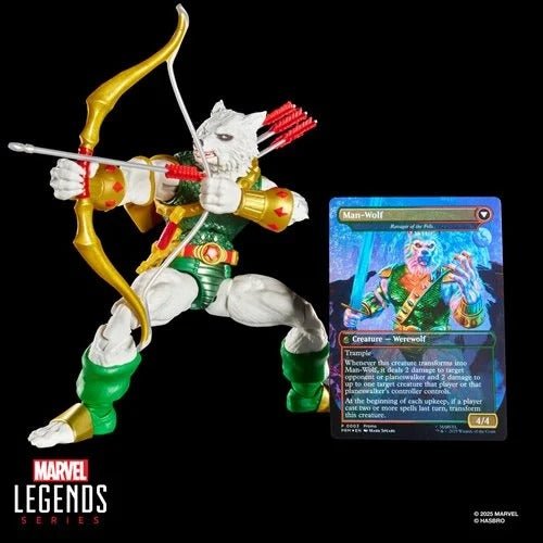 Spider - Man Marvel Legends Magic: The Gathering Man - Wolf 6 - Inch Action Figure and Card - by Hasbro