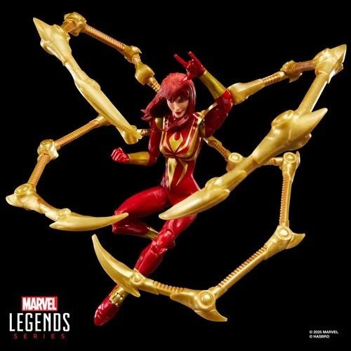 Spider - Man Marvel Legends Magic: The Gathering Mary Jane Watson (Iron Spider) 6 - Inch Action Figure and Card - by Hasbro