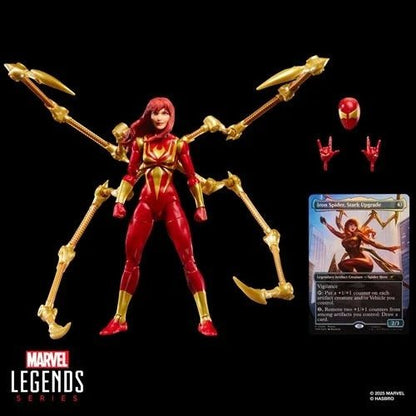 Spider - Man Marvel Legends Magic: The Gathering Mary Jane Watson (Iron Spider) 6 - Inch Action Figure and Card - by Hasbro