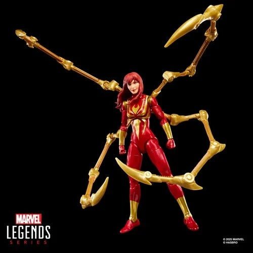 Spider - Man Marvel Legends Magic: The Gathering Mary Jane Watson (Iron Spider) 6 - Inch Action Figure and Card - by Hasbro