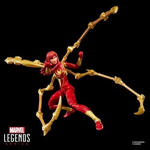 Spider - Man Marvel Legends Magic: The Gathering Mary Jane Watson (Iron Spider) 6 - Inch Action Figure and Card - by Hasbro